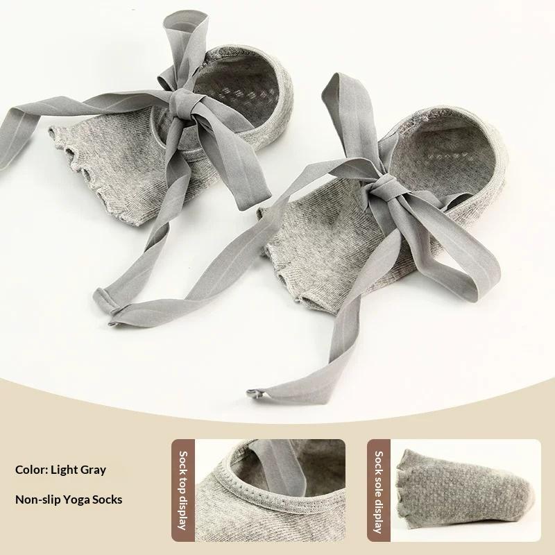 Drop Shipping Lace Ballet Dance Socks Non Slip Yoga Socks Anti Skid Soft Socks for Female Indoor Sports Daily Use