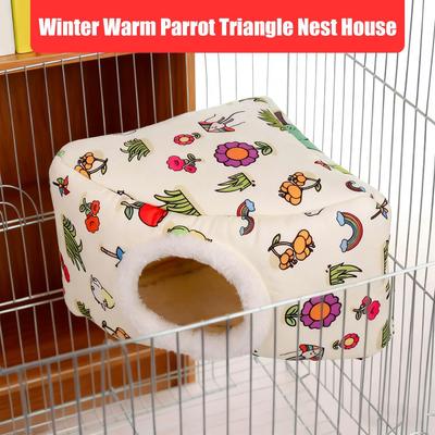 Parakeet Nest Warm Hut Snuggle Hammock Bird Nest House For Parakeets Cockatiels Finches Outdoor Garden Patio Porch Backyard