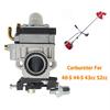 Carburetor for 40-5 44-5 43cc 52cc Grass Trimmer Accessories Carburetor Brush Cutter Engine