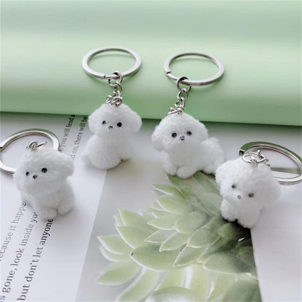 Cute Flocked Resin Puppy Pendant Resin Puppy Flock Charm for Creative Jewelry Projects and Personalized Accessories