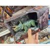 Movable Dinosaur Toy: Pterodactyl, Triceratops, & Tyrannosaurus Models with Open Mouth
