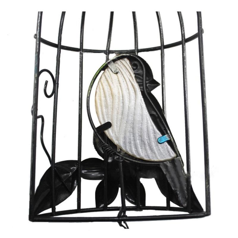 2pcs Birdcage Wind Chime Door Bells Decorations for Home Garden Backyard Hanging