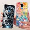 Clear Cover For Samsung J8 2018 Case SM-J810G Cute Cat Fashion Butterfly Funny 2D Painted Casing For Samsung Galaxy J8 2018