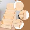 Wooden Greeting Card Display Stand Holder Comic Book Sticker Tiered Rack