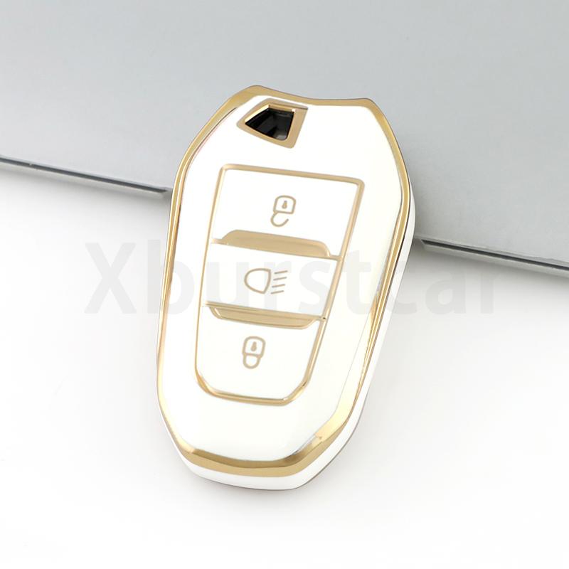TPU Shell Fob Car Remote Key Case Cover For Peugeot 4008 5008 308 408 508 2008 3008 Citroen C4 C4L C6 C3-XR Picasso DS3 DS4 DS5