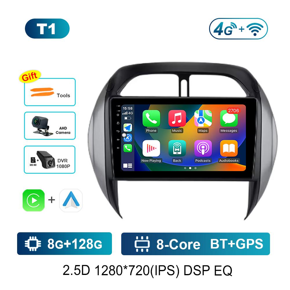 Android OS Car Radio Multimedia Player 9'' for TOYOTA RAV4 2003 - 2005 DSP Stereo 4G WiFi BT Navi GPS QLED Screen Cooling Fan
