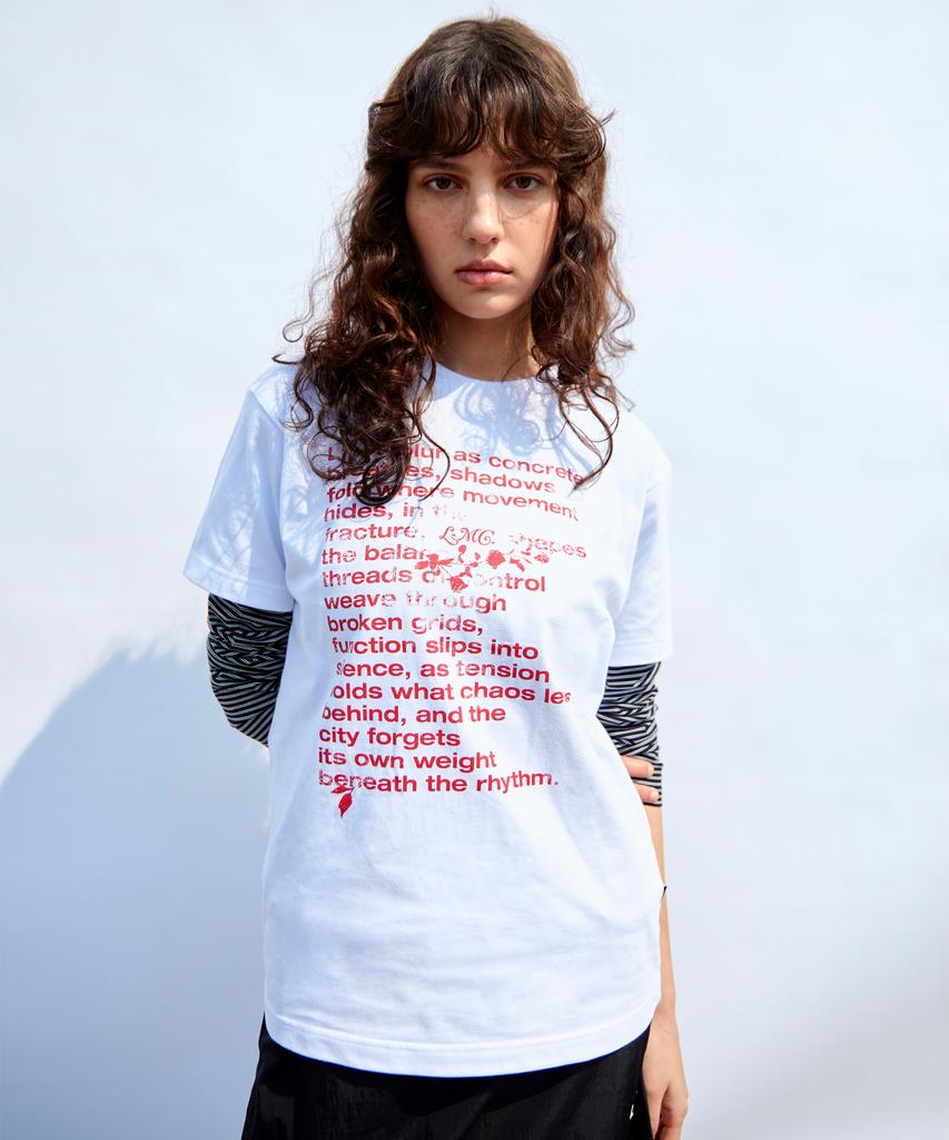 LMC Vintage Lettering Tee White