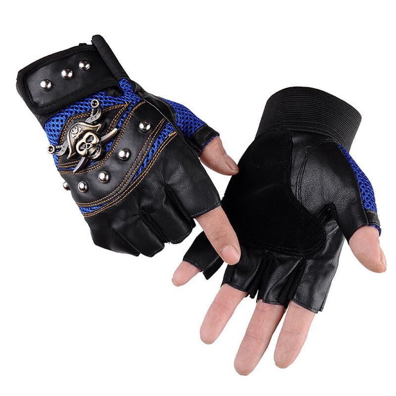 Pirate Skull Half-Finger Tactical Cycling Gloves