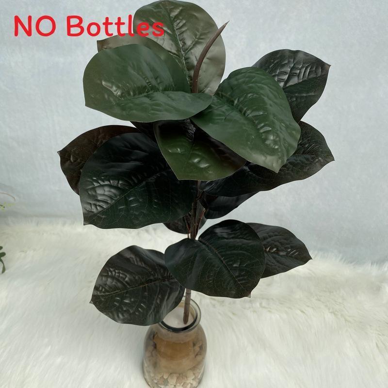 Realistic Plant Artificial Ficus Elastica Leaf Foliage Home Wedding Office Decor