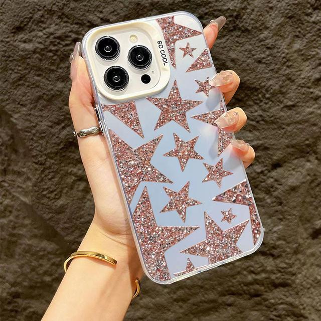 

Маленький Звездный Дизайн TPU Базовый Pro Max 15 14 12 Для iPhone 16 11 13 Чехол Накладка Funda Coque Бампер Рамка for iPhone 16.