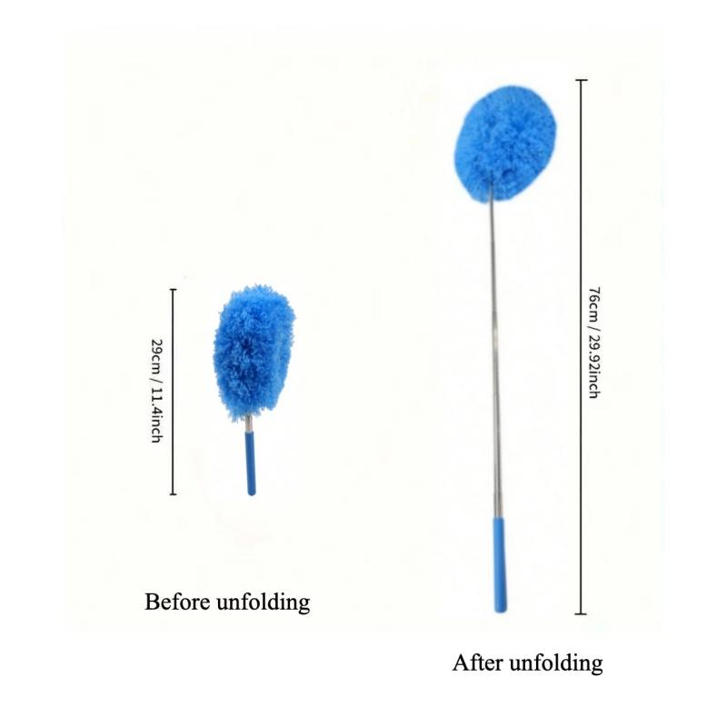 Microfiber Ceiling Fan Duster Extends Up To 80cm Long Handled Dust Locking Reusable Cleaner Brush For Home Effortless Cleaning
