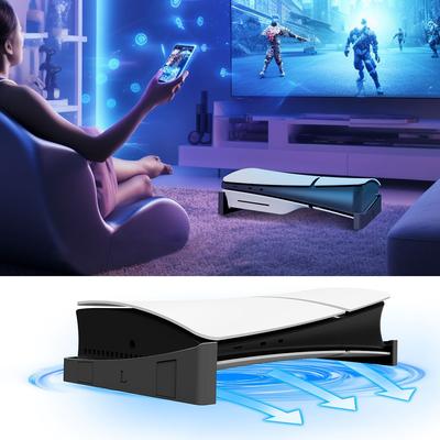 Horizontaler Ständer, Zubehör, Aufbewahrungsständerhalterung, platzsparende Seitenständerbasis für Playstation 5 Slim Disc & Digital Edition
