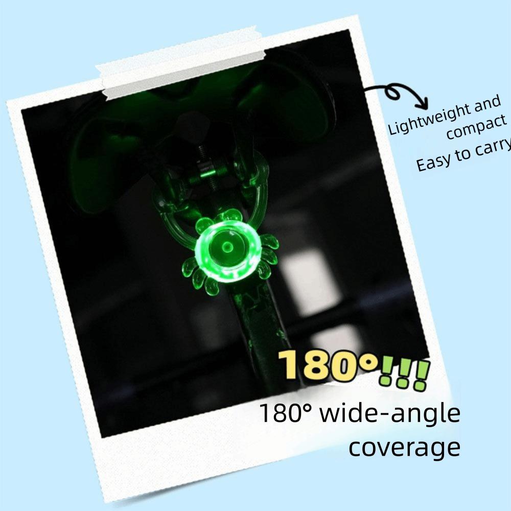 High Brightness LED Bike Rear Light Waterproof Long Battery Life Bicycles Rear Lamp Easy To Install Portable