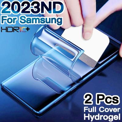 2dílná hydrogelová fólie na displej pro Samsung Galaxy S24 S23 S22 S21 Ultra S20 Fe S8 S9 S10 Plus celokrytá fólie A13 A12 A53 A52 A51 A71