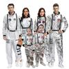 Casal de Halloween M-XL vagando pela Terra com a mesma fantasia espacial, uniforme masculino e feminino de astronauta