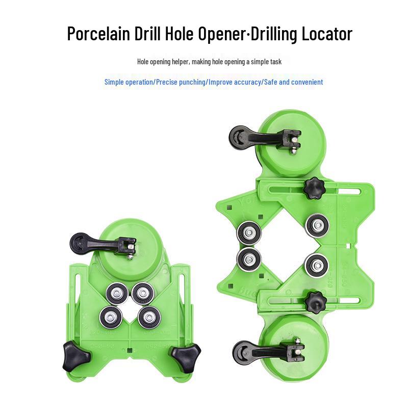 Multi-Function Glass Tile Locator & Drill Guide with Suction Cup