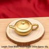 Mini Dragon & Phoenix Teapot: Brass Handle & Mahjong Copper Accent