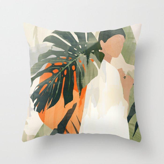 Nordic tropical plant print pattern cushion cover for home living room sofa car decoration throw pillow pillowcase 45 * 45cm