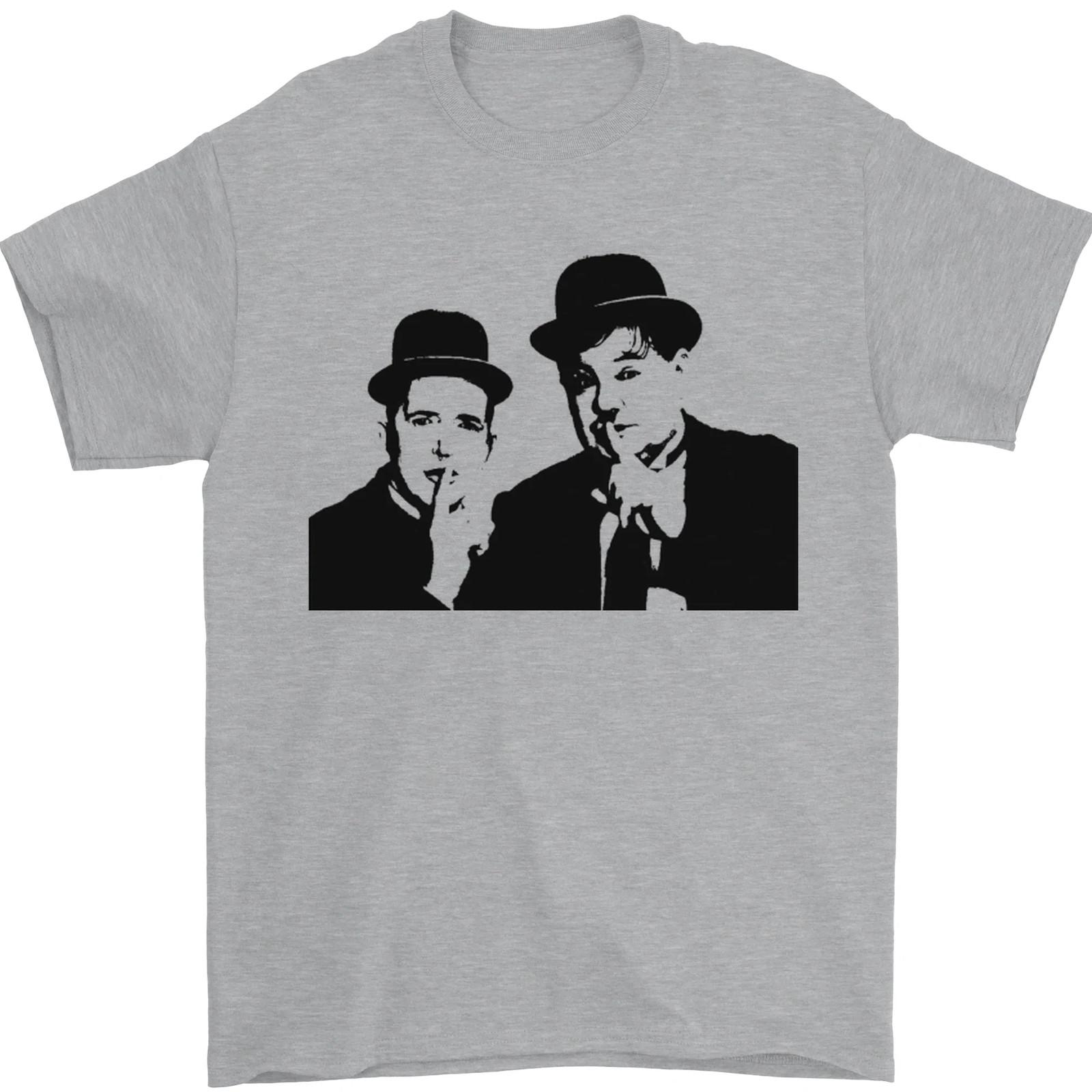 Dick and Doof Aka Laurel Hardy Mens T-Shirt Cotton XXL