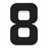 Highlighting Solar Lighted House Numbers Light 11inch Solar Digital Doorplate  Yard