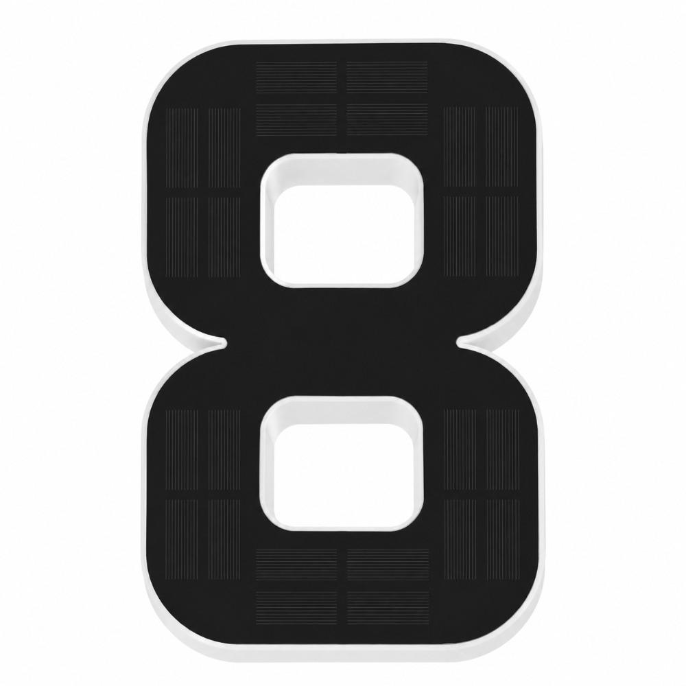 Highlighting Solar Lighted House Numbers Light 11inch Solar Digital Doorplate Yard