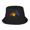 Rainbow Pride Bats Bucket Hat Tea Hat New In The Hat Western Uv Protection Solar For Women Unisexs