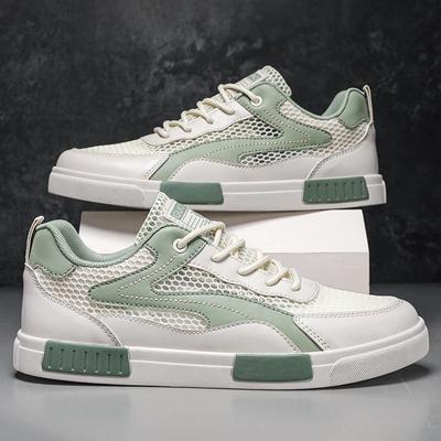 Lässige Mesh Atmungsaktive Bequeme Herrenschuhe neue Mode Schlicht Alleskönner Tragbarkeit Farbabstimmung Freizeitschuhe Sommerzeit