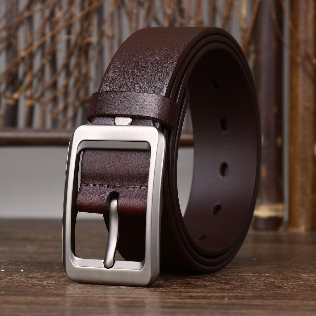 Rough And Domineering Business Belt Men'S Genuine Leather First Layer Cowhide Casual Versatile Formal Pants Belt Men'S Explosion