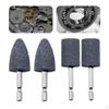 2 Pieces Grinding Head Hexagonal Shank Sharpening Wheel Abrasive Bits with Chrome Corundum Material