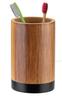Brown toothbrush cup 11 cm Wood