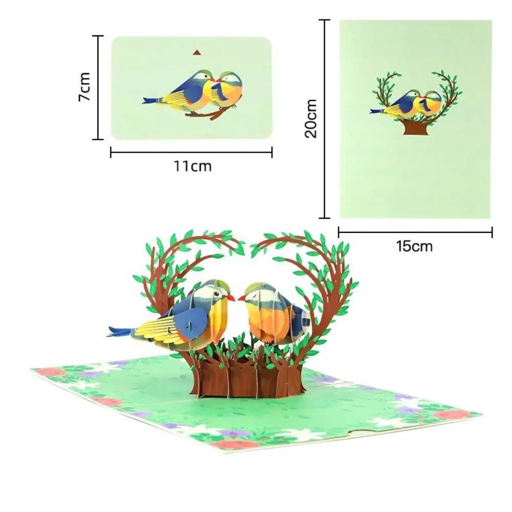 Happy Valentines Day 3D Pop-Up Valentine's Day Cards Love Forever Invitation Pop UP Greeting Cards Blessing Handmade