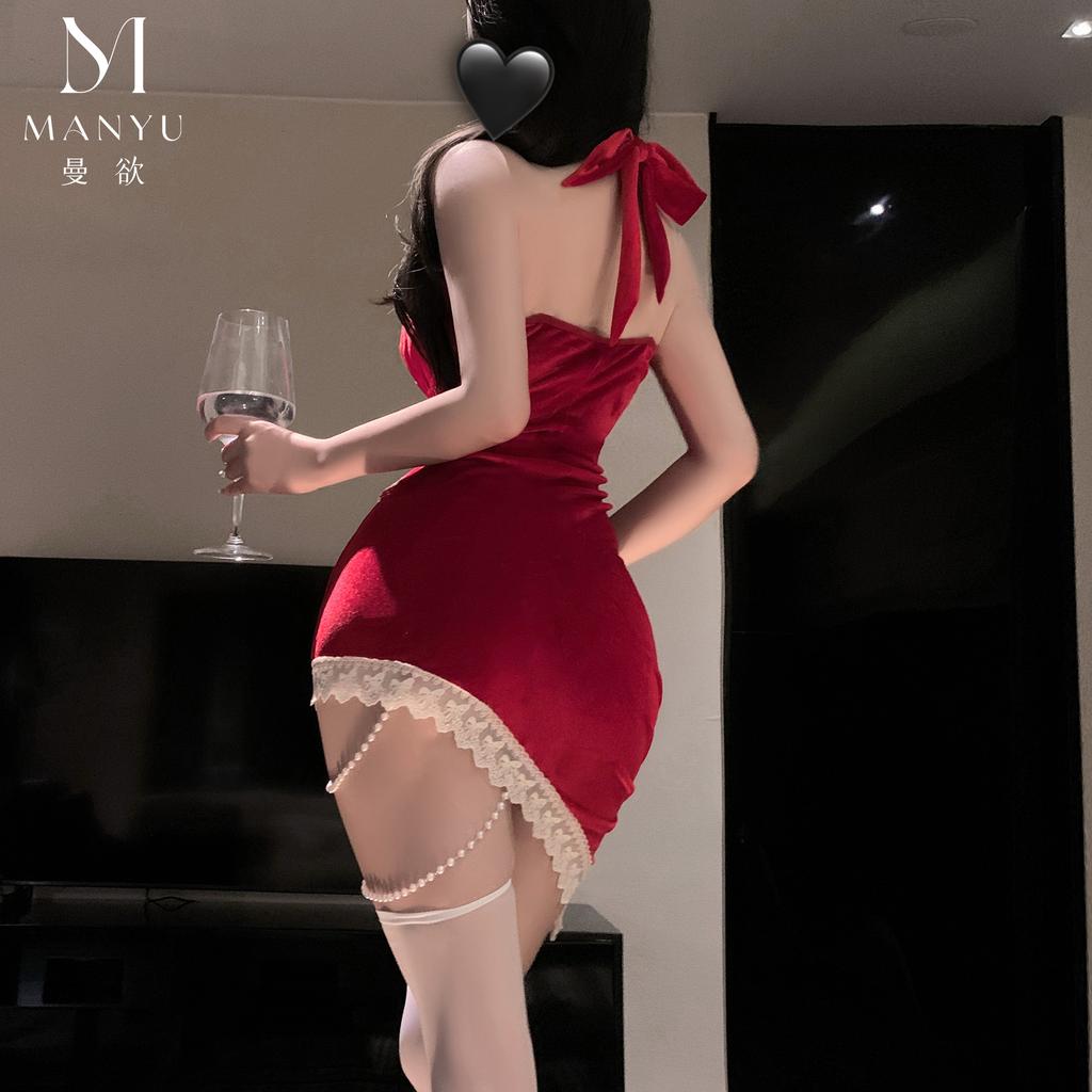 Man Want Original Sex Underwear Christmas Atmosphere Wear Pure Desire Skinny Spice Girl Uniform Dress 8008