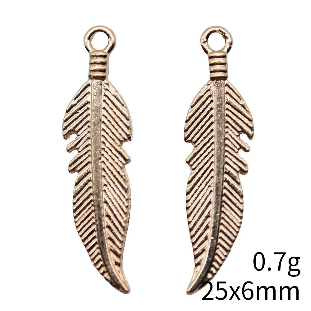 NewArrivals Charms Jewerly Making Feathers Leaf Charms Pendant Ornaments For Home Car Pendant