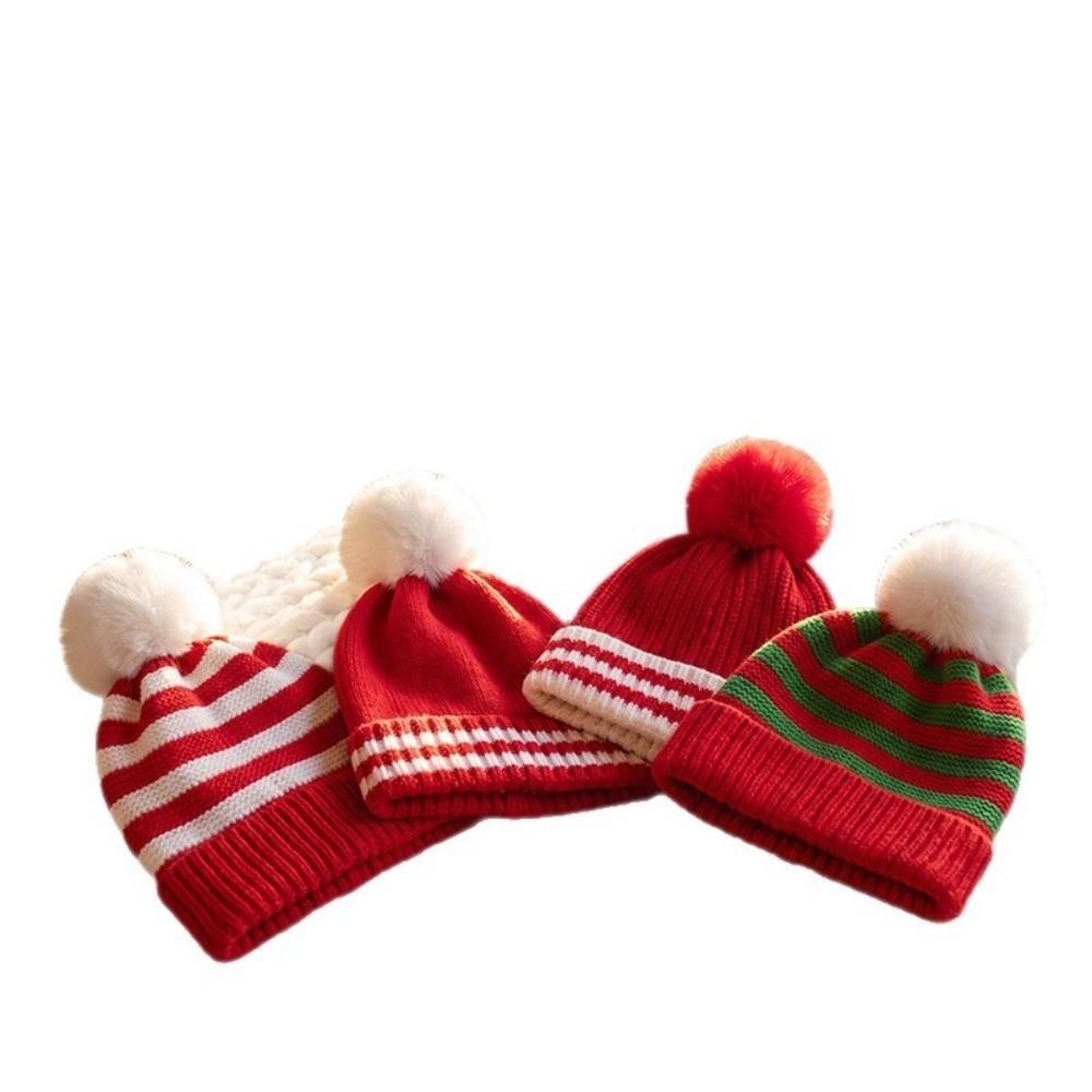 Warm Infant Beanie Cap Woolen Ear Protection Winter Baby Hat Cute Kids Pullover Hats New Year