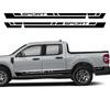2PCS Car Door Side Stickers Racing Sport Vinyl Decals Self-adhesive Auto Body Decorative Stickers Accessories For Ford Ranger