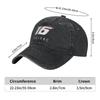 Charles Leclerc F1 Signature Graphic Baseball Cap Adjustable Washed Cotton Trucker Hat Summer Vintage Sun Visors Baseball Caps