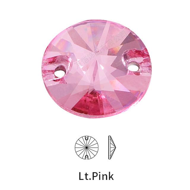Diy Crystal Glass Hand Sewn Drill Round Clothing Wedding Dress Creative Jewelry Accessories Satellite Hand Sewn Drill