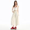 High Waist Calf-Length Denim Pants Women'S Retro Washed Harajuku Wide Leg Jeans Casual Loose Y2K Streetwear Mid Long Denim Jeans