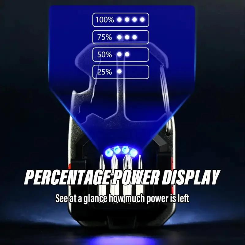 COB Flashlight Rechargeable Portable LED Keychain Work Light Outdoor Camping Light Pocket Wrench Screwdriver Safety Hammer Lamp