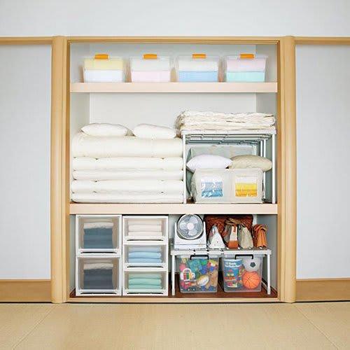 IRIS OHYAMA Chest Long Width 44 X Depth 74 X Height 23cm White/Clear MG-7423W