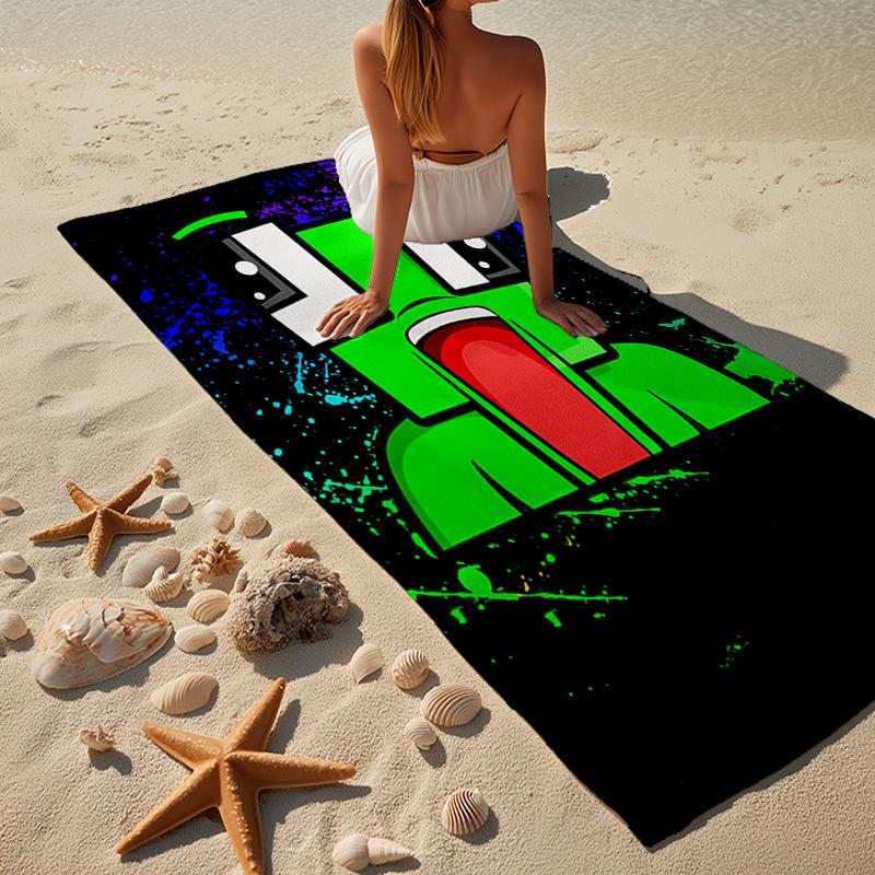 Colorful Game Friends Beach Towel, Super Soft Microfiber, Gift for Her/Him, Birthday, for Pool, Beach, Travel, Home Decor Fan Gifts