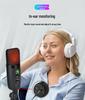 JIY USB RGB Condenser Microphone with Noise Reduction for Live Singing, E-sports, and Recording
