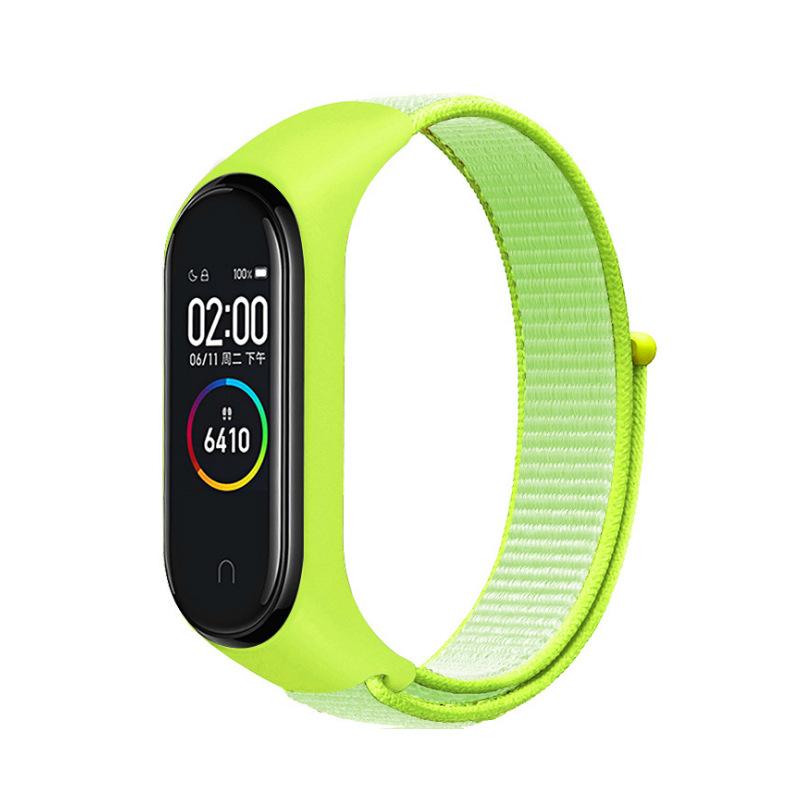 Nylonschlaufe für Xiaomi Mi Band 9 8 7 4 3 5 6 Smartwatch Armband Sport Correa Atmungsaktives Ersatzarmband an Miband 6 8 Armband
