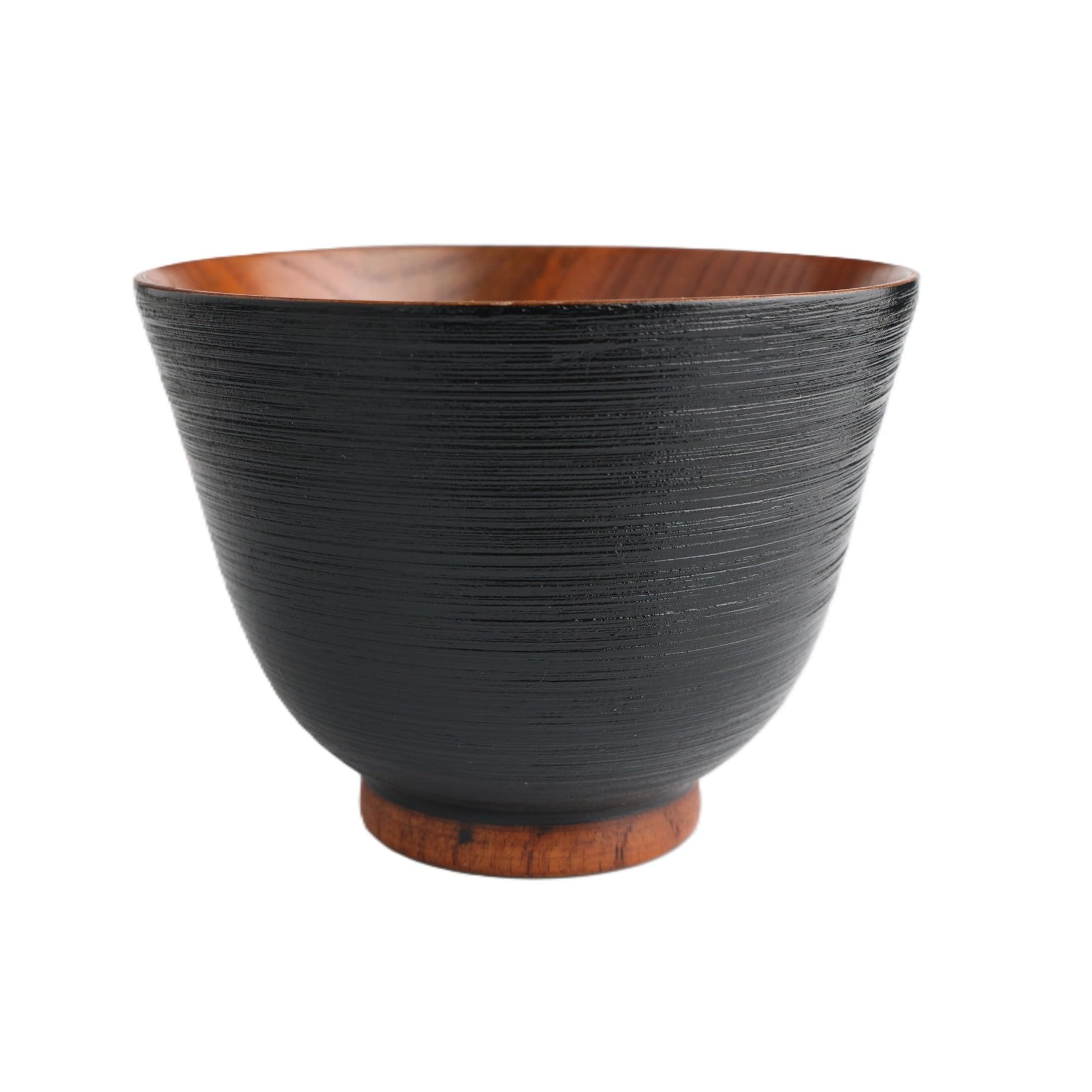 

Wakacho Brushstroke Multipurpose Bowl, Wooden, Black, Diameter 11.5cm x Height 8.7cm, WK11888B