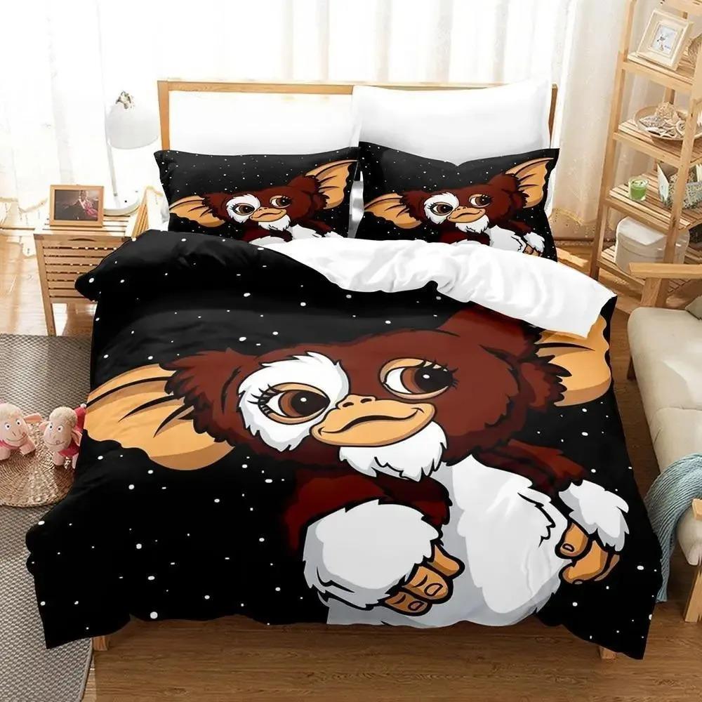 Comforter 3D Print Fashion Gremlins Bedding Set 3D Printed Suitable For Bedroom Kids Home Textile