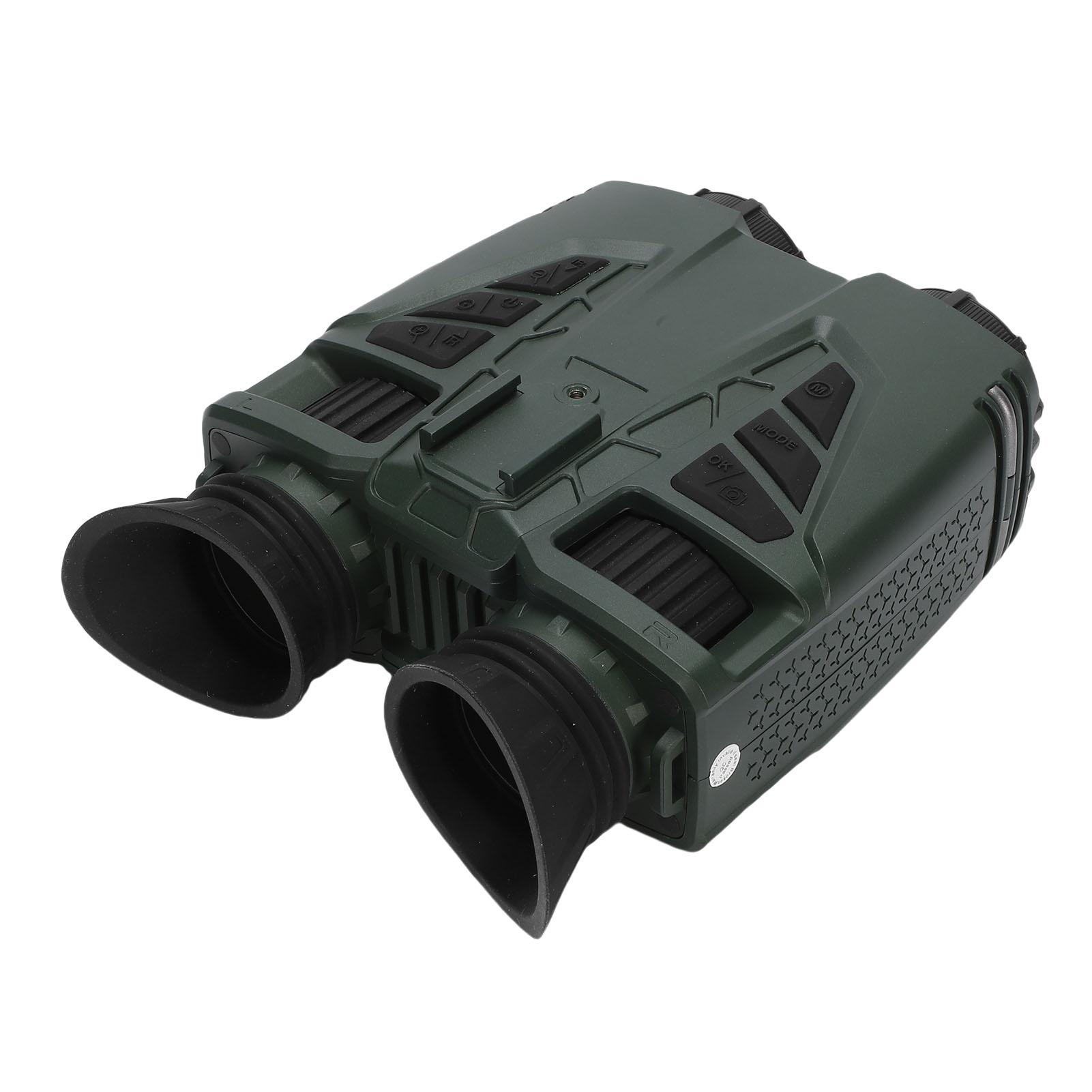 

Digital Binoculars 1.3 Inch Double Screen 4K 8x Optical and 16x Digital Zooming Head Mounted Video Binoculars Camera зелений