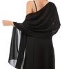 Abendkleid Schal Transparent Chiffon Damen Elegant Weich Seidig Glänzend Schal Hochzeit Brautschal Hochzeitsfeier