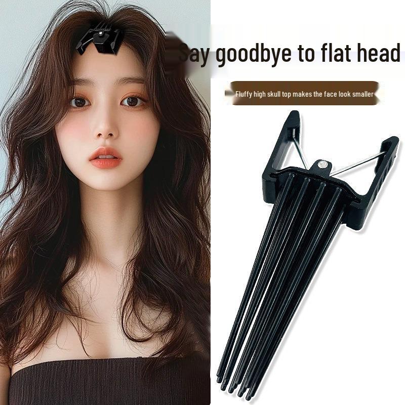 Seamless Root Fluffy Hair Clip with Bangs