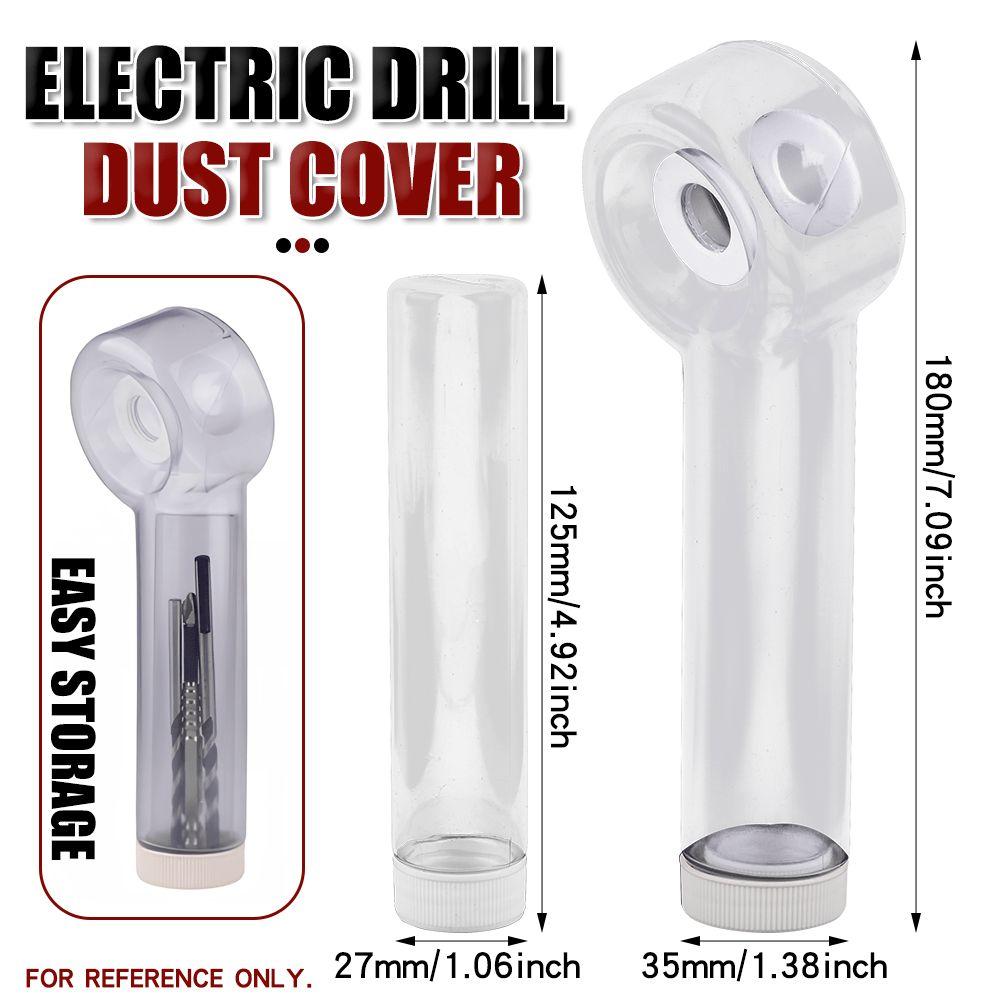 Multi Functional Dust Cover 2-in-1 Design Drill Storage Box Dust Collector  Wall Drilling