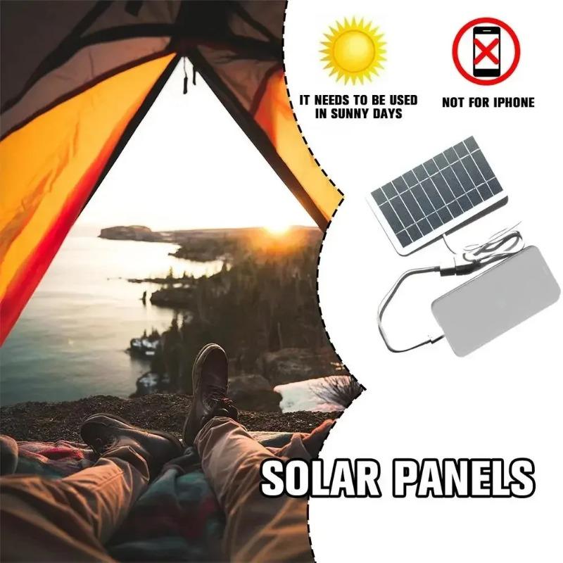 Solar Charger Portable W/USB-C Fast Charging for IPhone Samsung Power Banks Camping Hiking Emergency Power Supply EESBAO